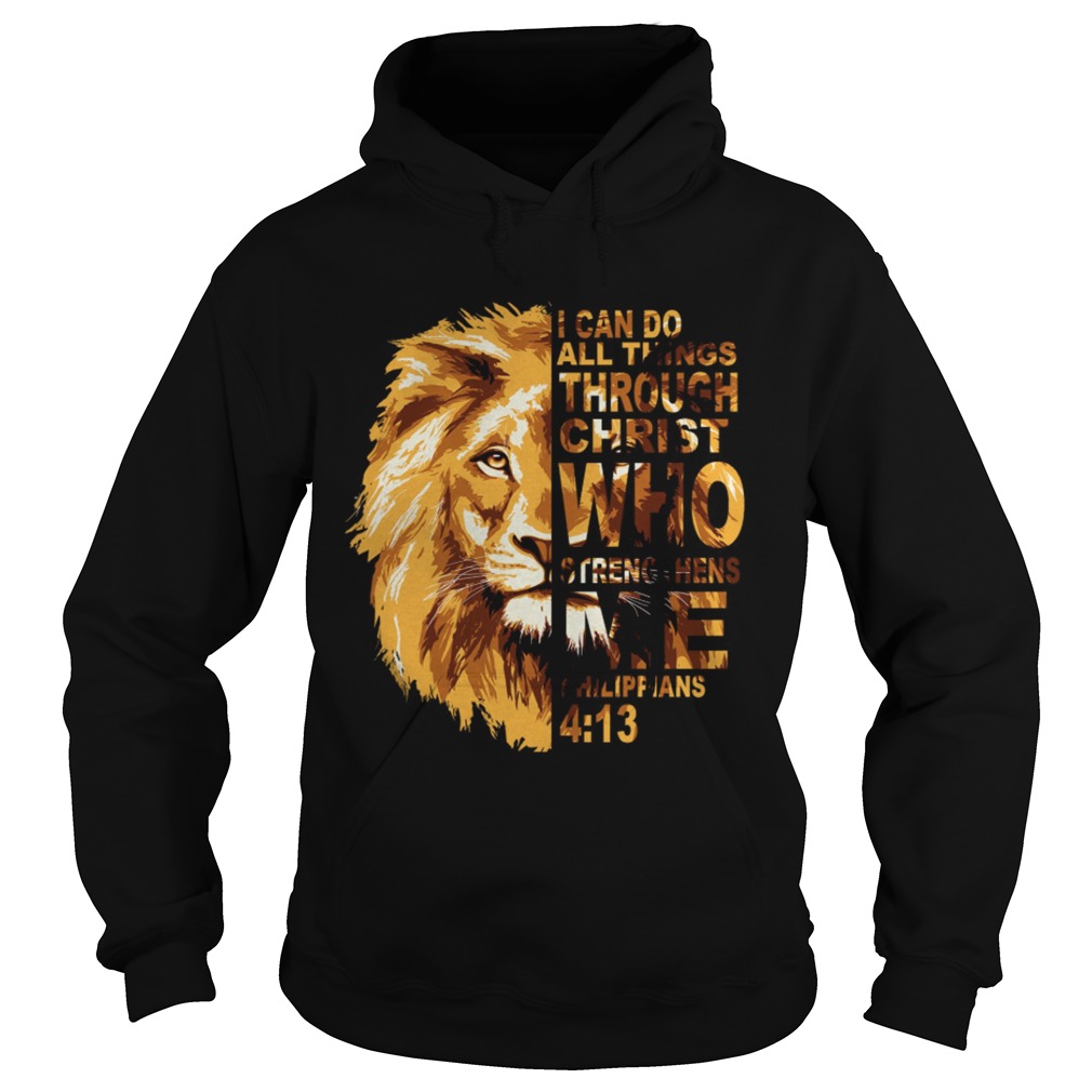 Philippians 413 Lion Hoodie