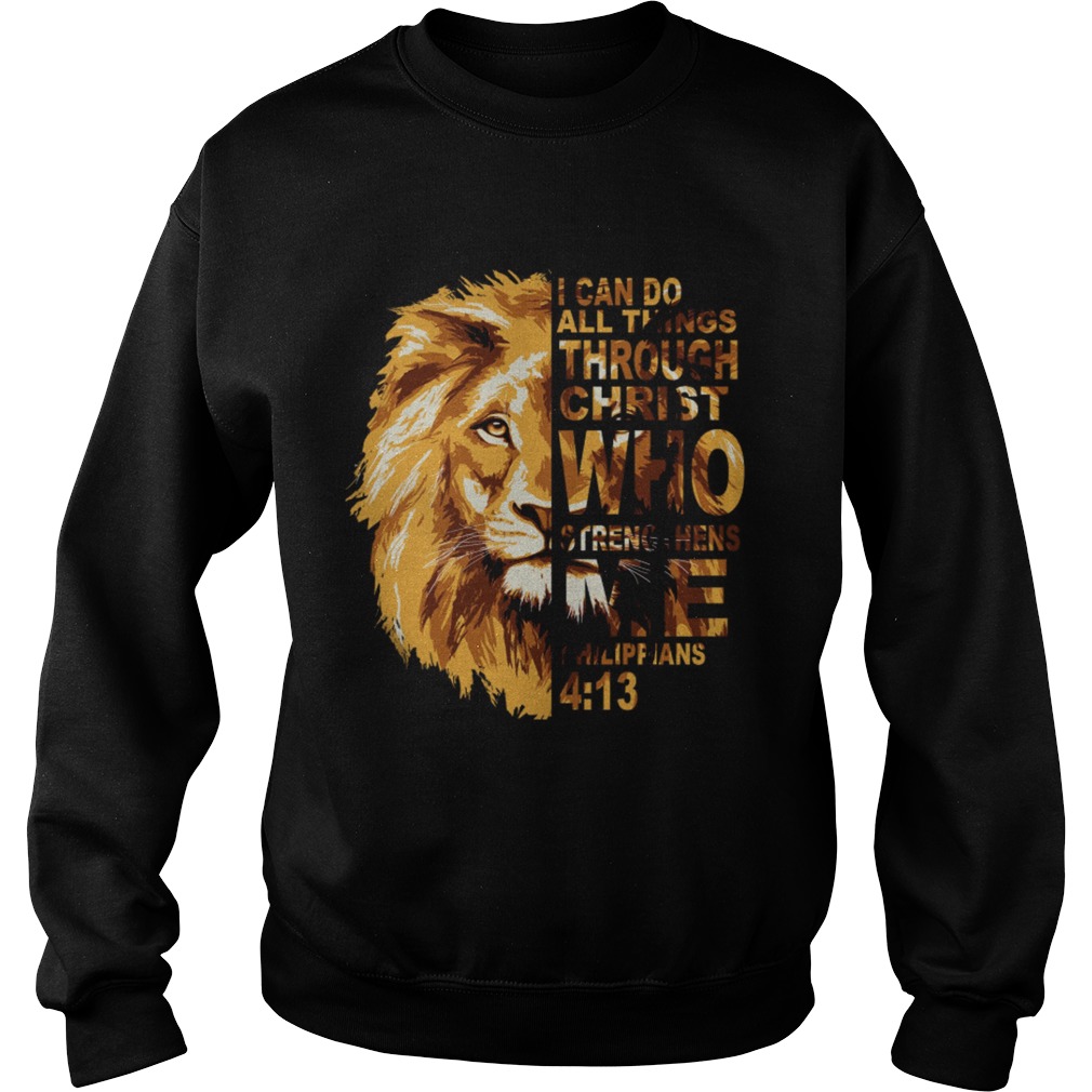 Philippians 413 Lion Sweatshirt
