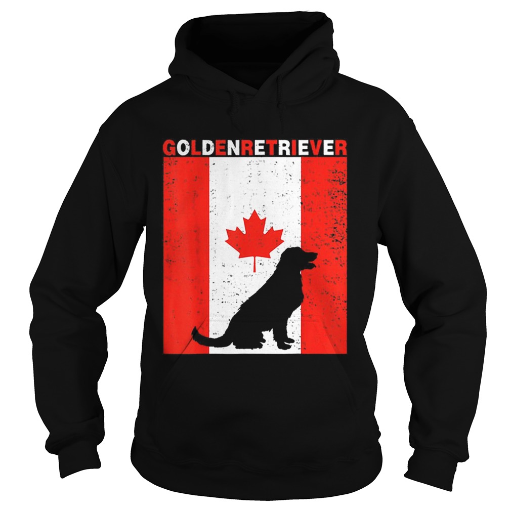 Premium Golden Retriever Canadian Flag 1st July Shirt Hoodie