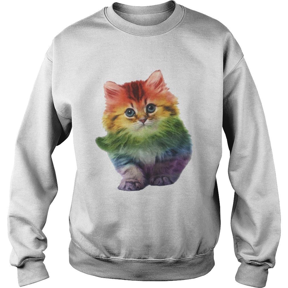 Rainbow Cat LGBT Pride Month TShirt Sweatshirt