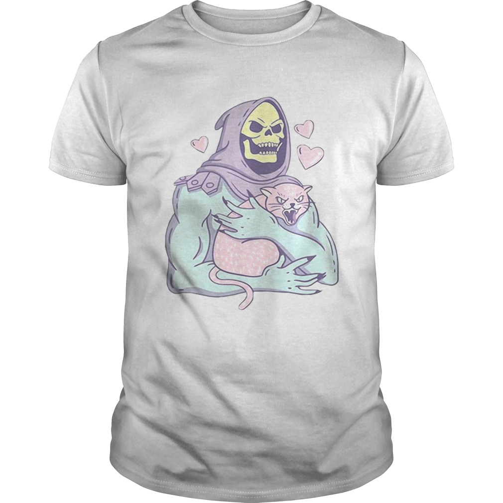 Skeletor cat sticker shirt