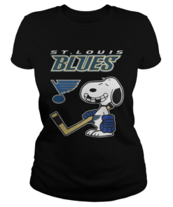 St Louis Blues Ice Hockey Broken Teeth Snoopy Shirt Classic Ladies
