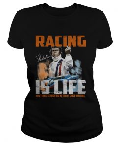 Steve Mcqueen quote Racing Is Life Anything Before Or After Is Just Waiting  Classic Ladies