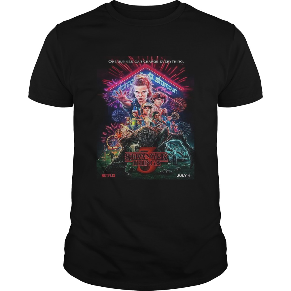 Stranger Things 3 Poster Women Tshirt