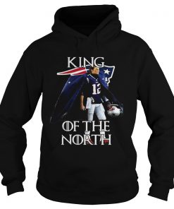 Tom Brady New England Patriots 12 King of the North Hoodie