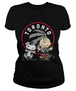 Toronto Raptors Snoopy and Chris Brown Shirt Classic Ladies