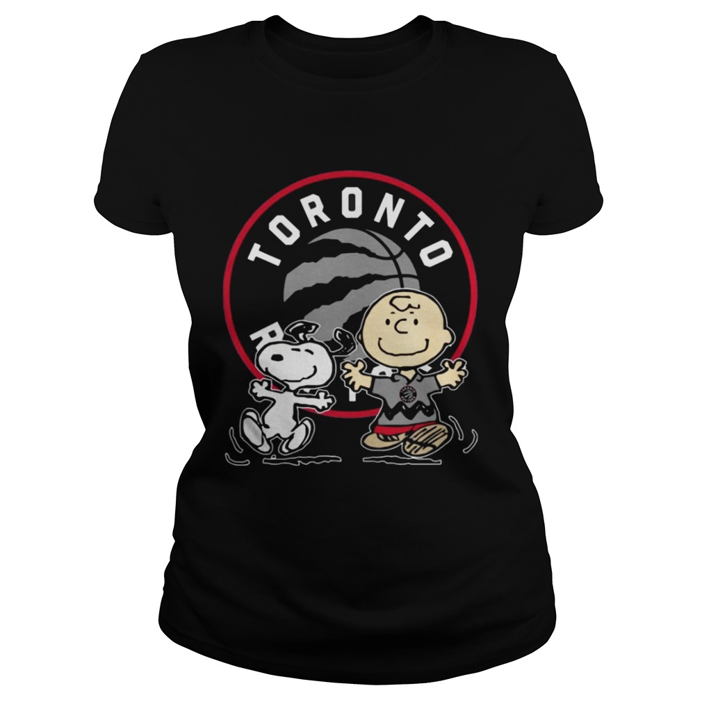 Toronto Raptors Snoopy and Chris Brown Shirt Classic Ladies