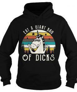 Vintage unicorn fucking eat a giant bag of dicks Hoodie