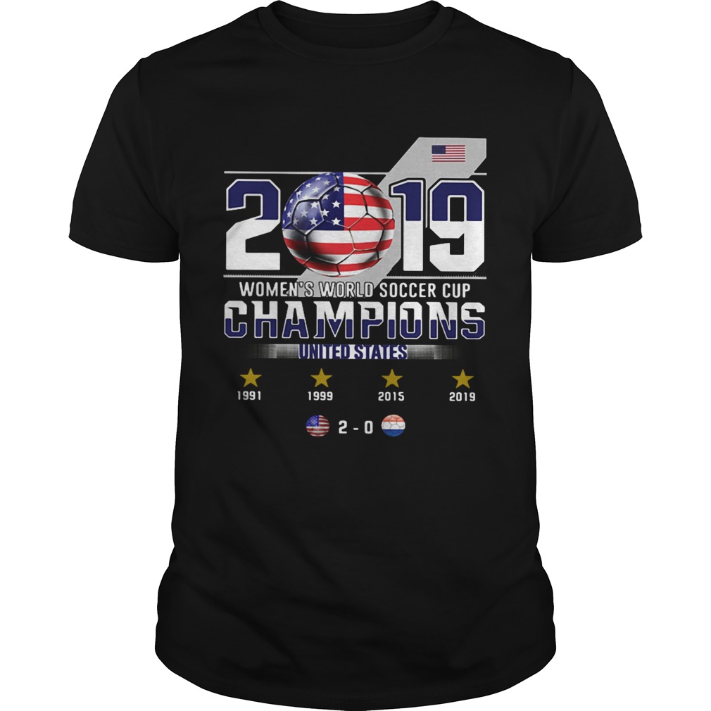 2019 Womens World Soccer Cup Champions United States shirt