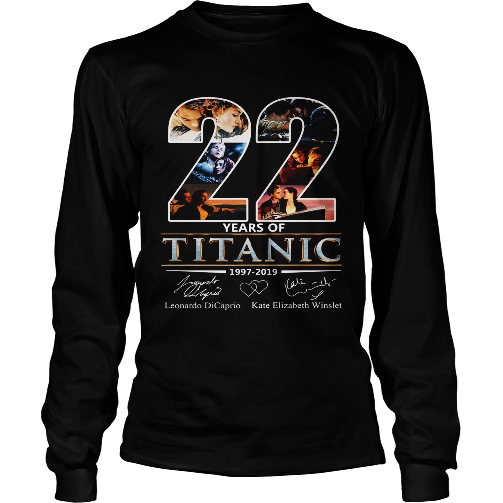 22 Years of Titanic Leonardo Dicaprio Kate Elizabeth Winslet LongSleeve