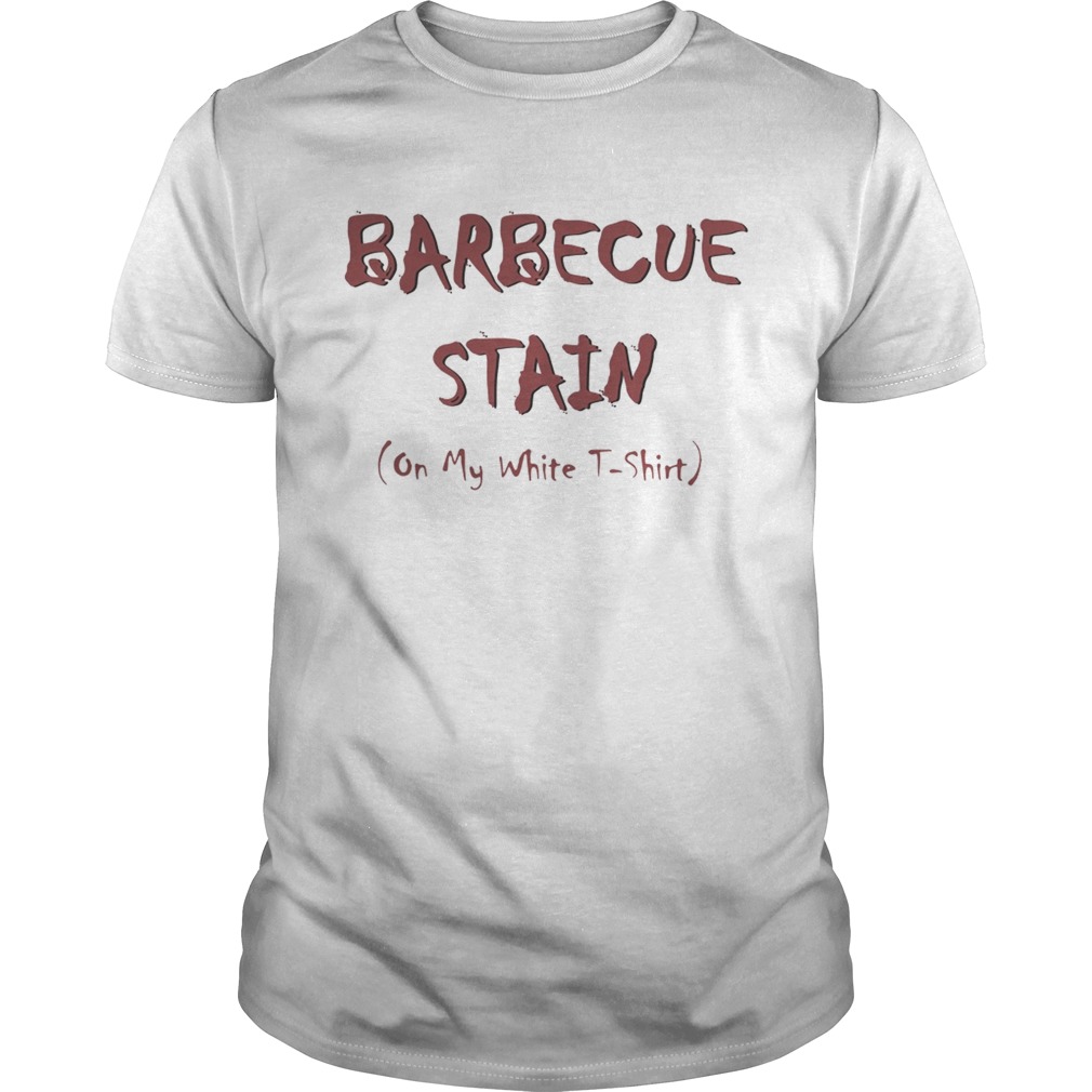 A barbecue stain on my white Halloween Unisex