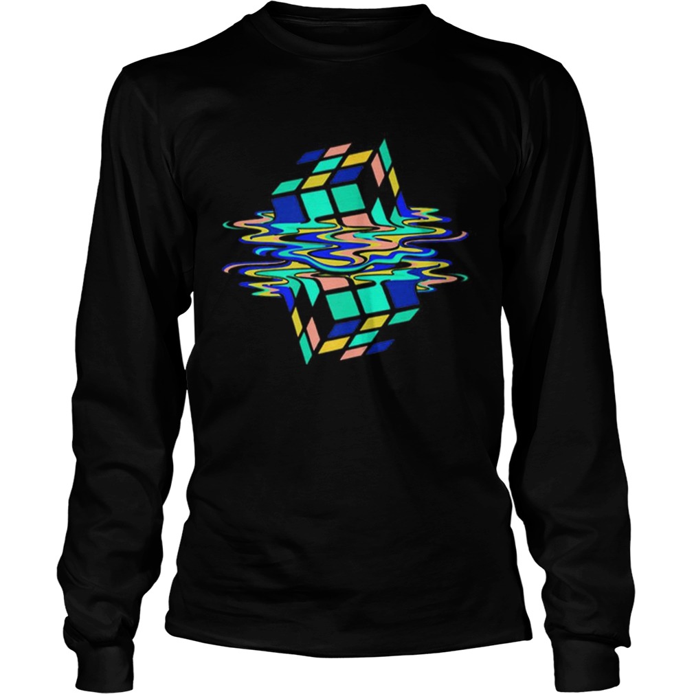 Awesome Neon Melting Rubik Cube Global Warming LongSleeve