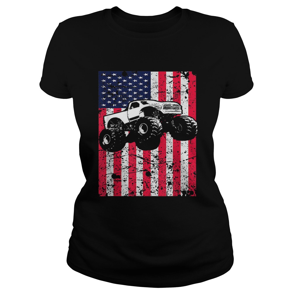 Best price Monster Truck American Flag Racing Classic Ladies