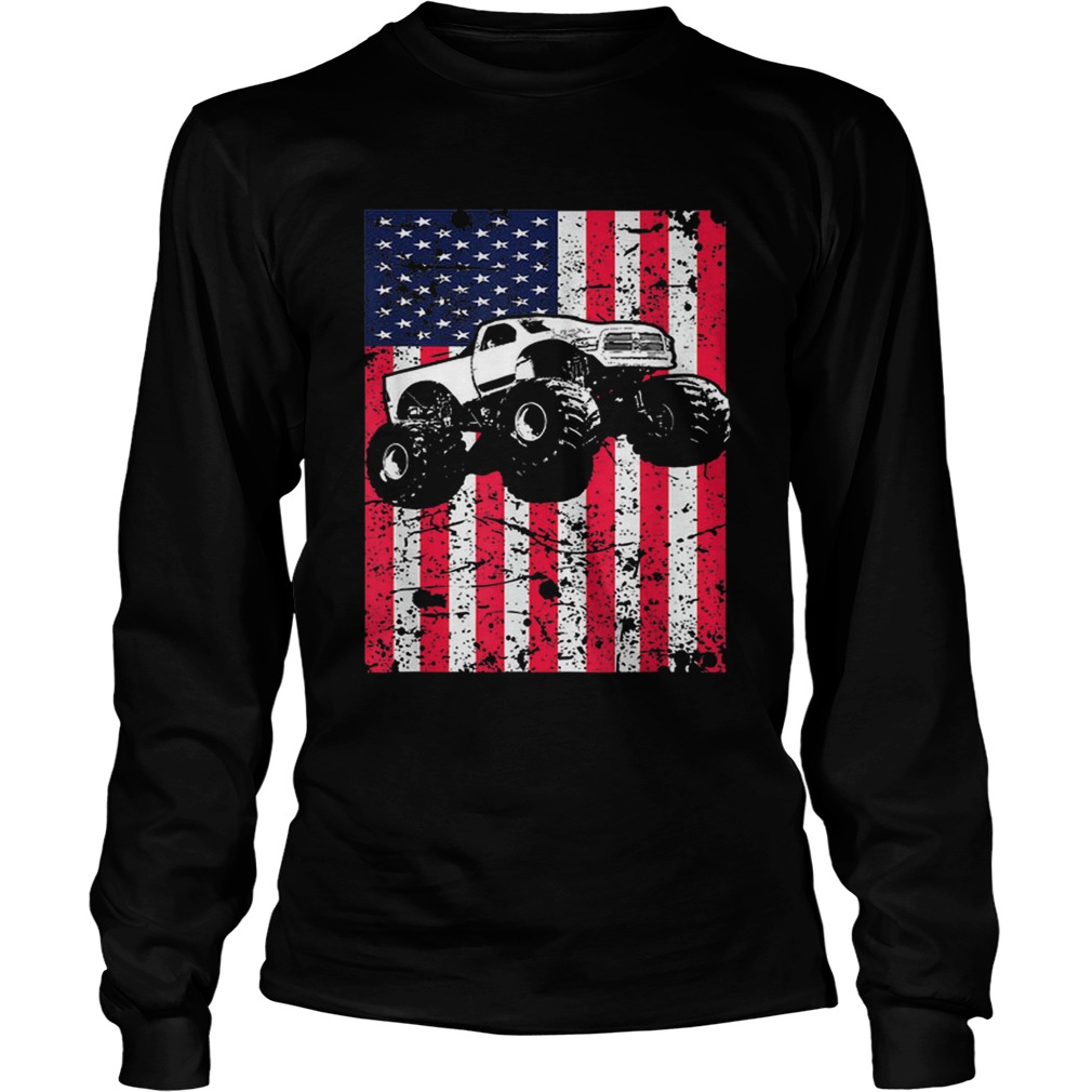 Best price Monster Truck American Flag Racing LongSleeve