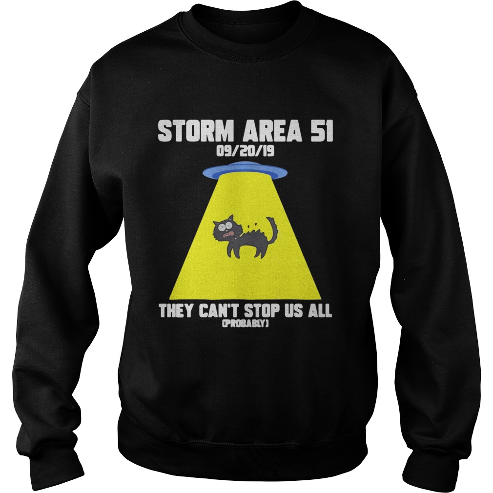 Cat Storm Area 51 they cant stop us all Sweatshirt