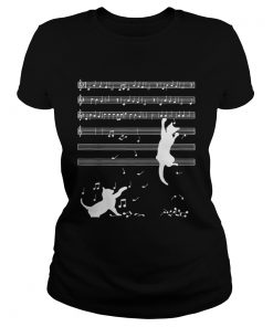 Cats Playing Musical Notes And Make It Down  Classic Ladies