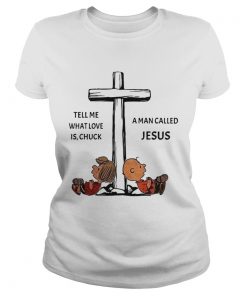 Charlie Brown tell me what love is Chuck a man called Jesus cross  Classic Ladies