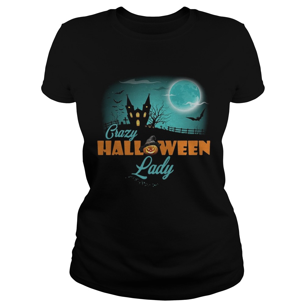 Crazy Halloween lady Classic Ladies
