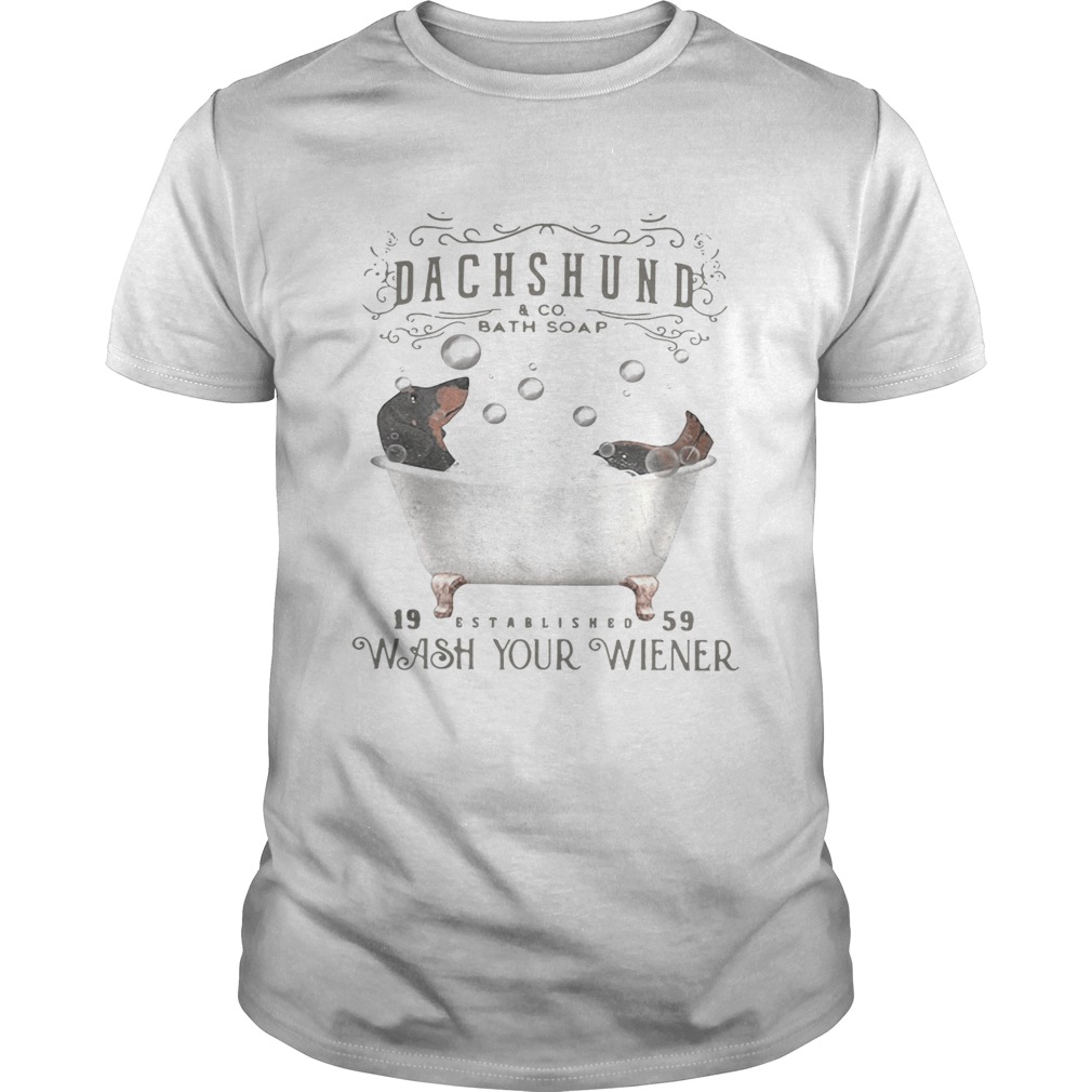 Dachshund 19 Established 59 wash your wiener Unisex
