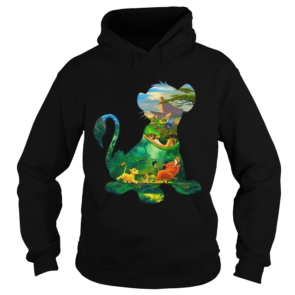 Disney Lion King Simba Silhouette Simba Timon And Pumbaa Hoodie