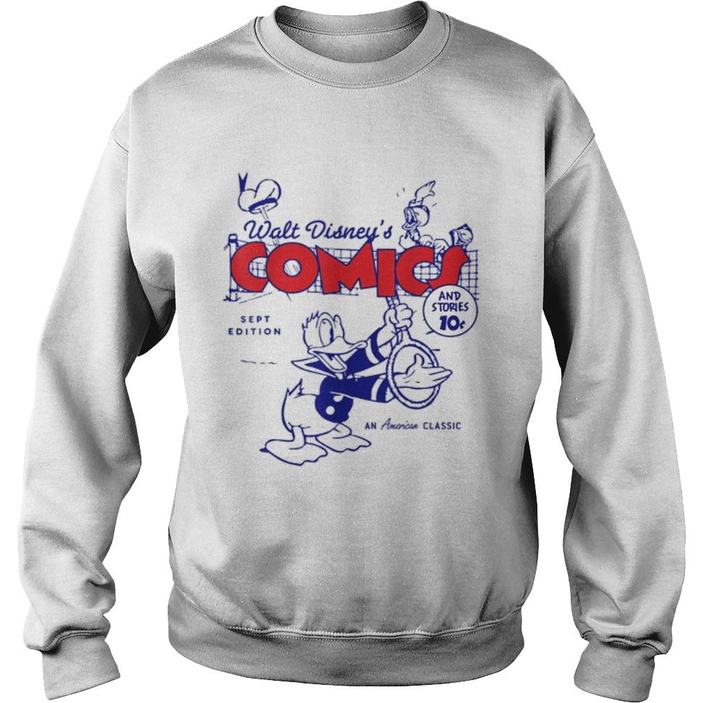 Donald Duck Playing Tennis Retro Comic Cover Hat Sweatshirt