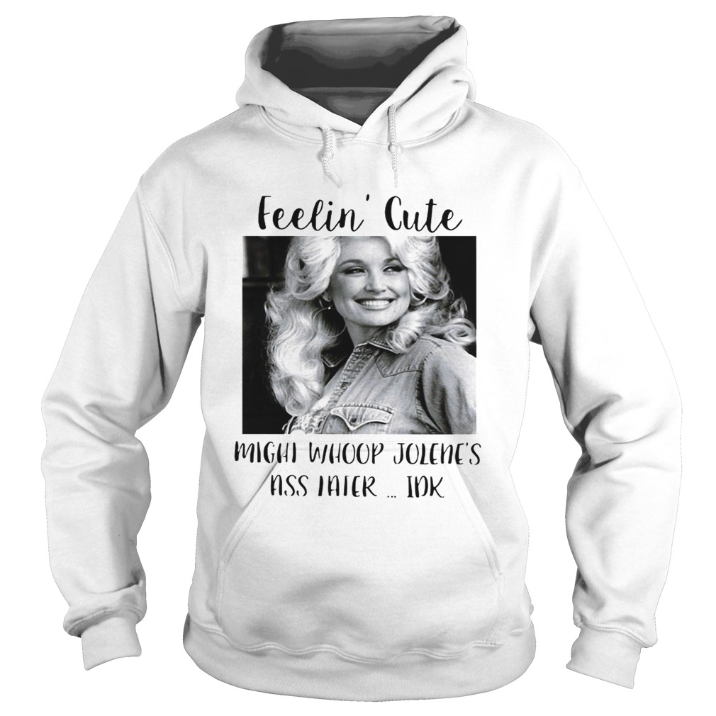 Feelin cute might whoop Jolenes ass Haier Idk Hoodie