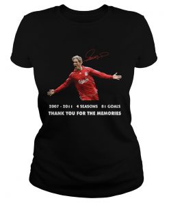 Fernando torres 20072011 4 seasons 81 goals thank you for the memories signature  Classic Ladies