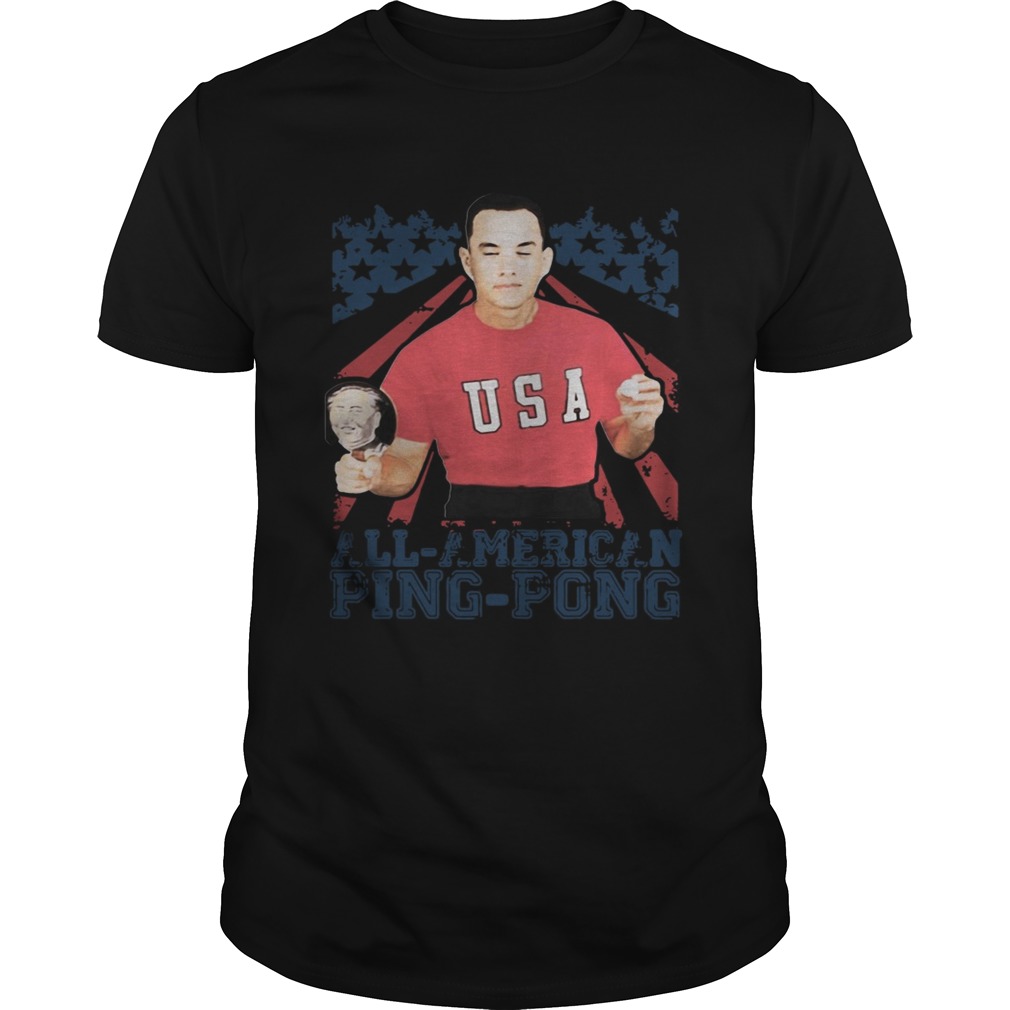 Forrest Gump American Flag All American Ping Pong shirt