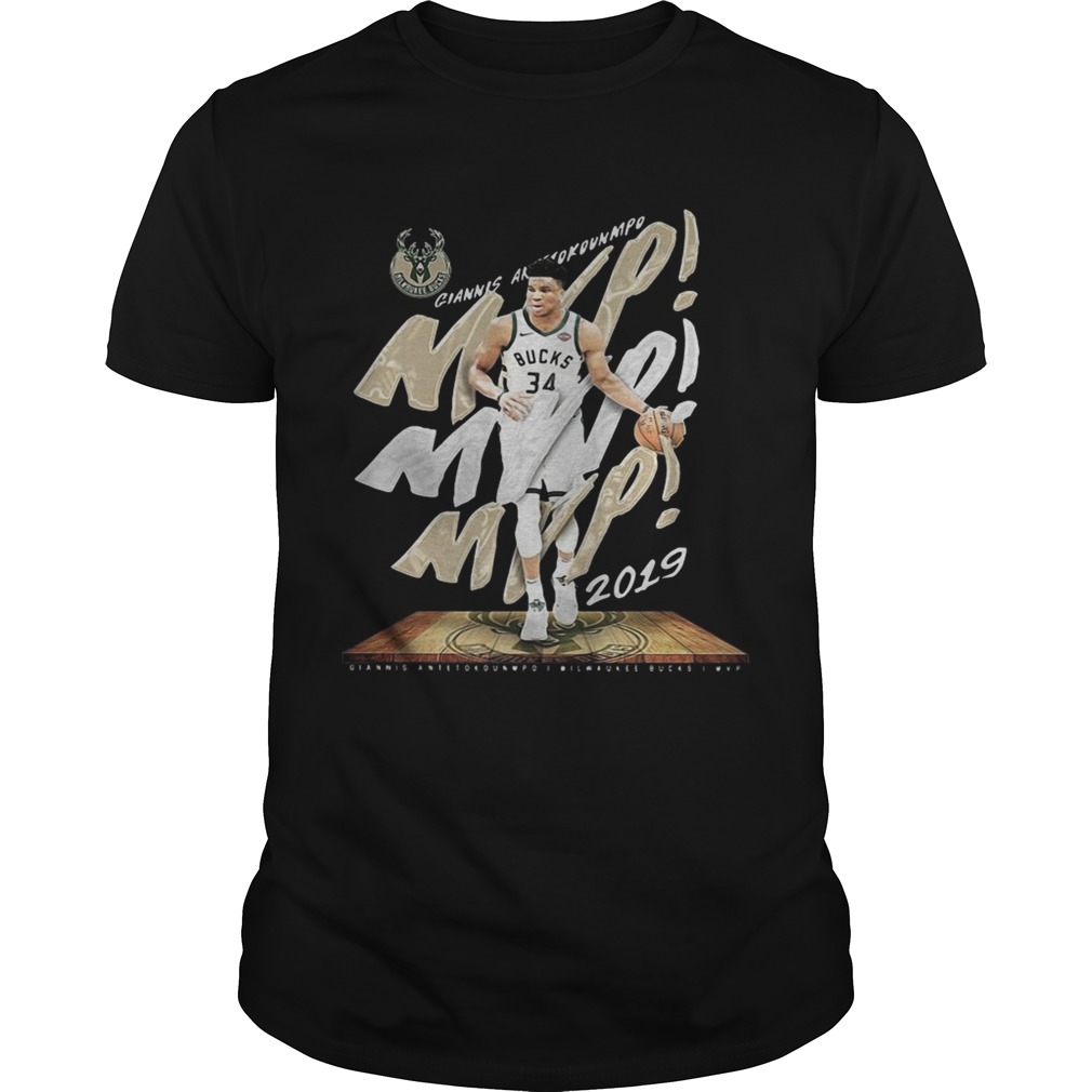 Giannis Antetokounmpo Mvp Milwaukee Bucks shirt