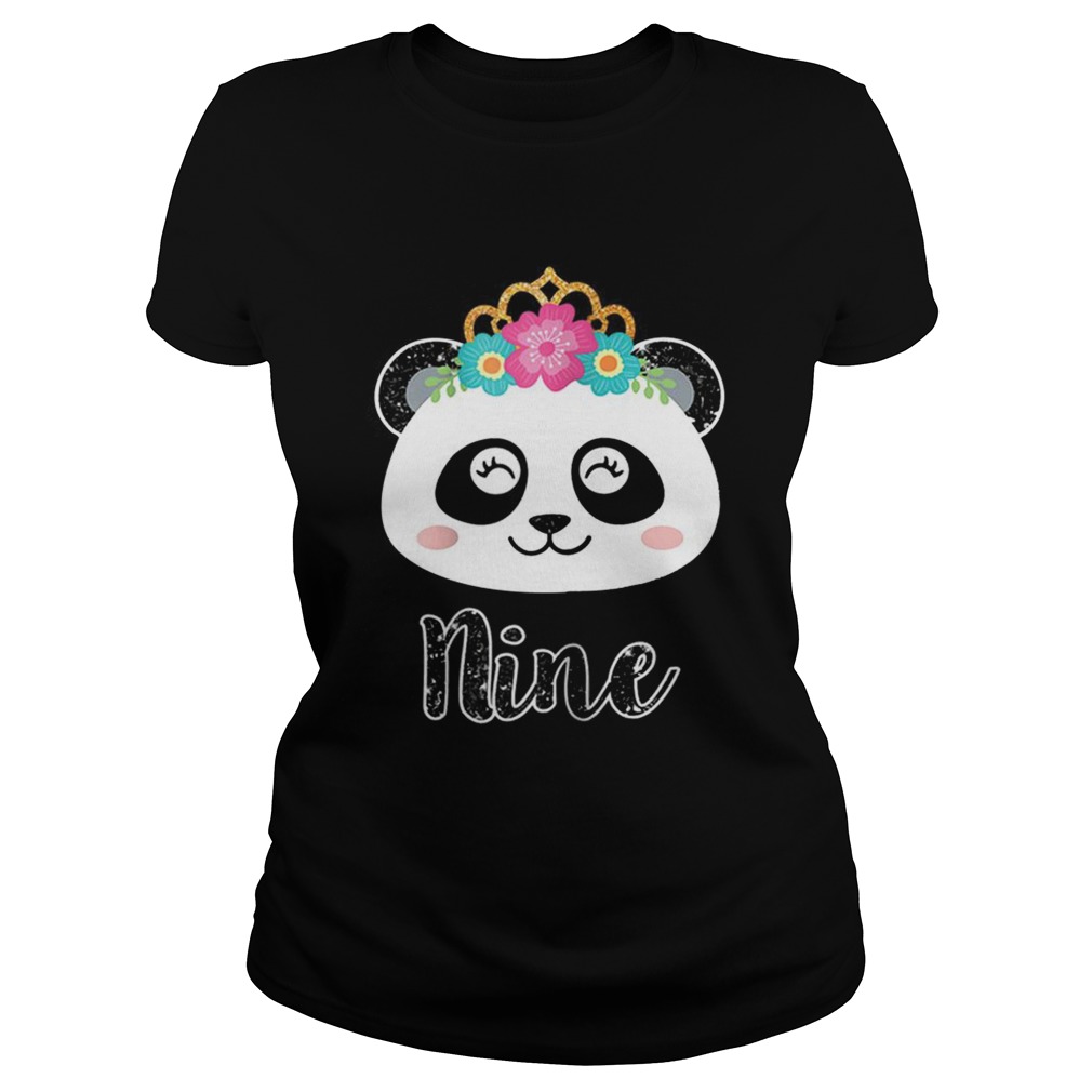 1564133135Girls 9th Birthday Outfit, Panda Ninth Birthday Classic Ladies