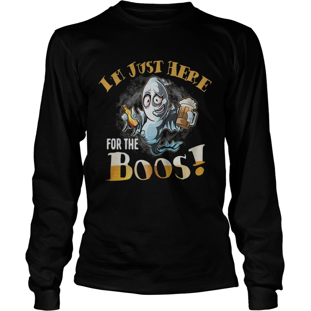 Halloween beer Im just here for the boos LongSleeve