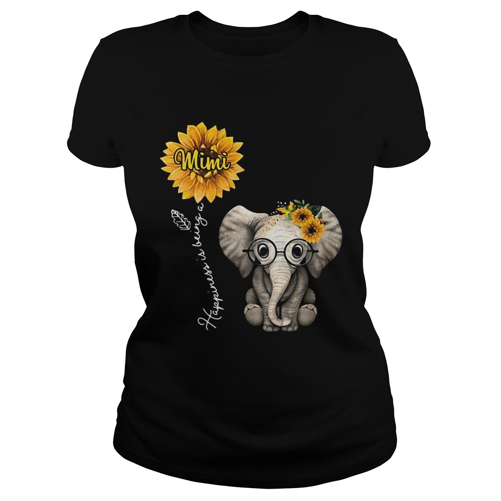 Happiness is being a mimi sunflower elephant Classic Ladies