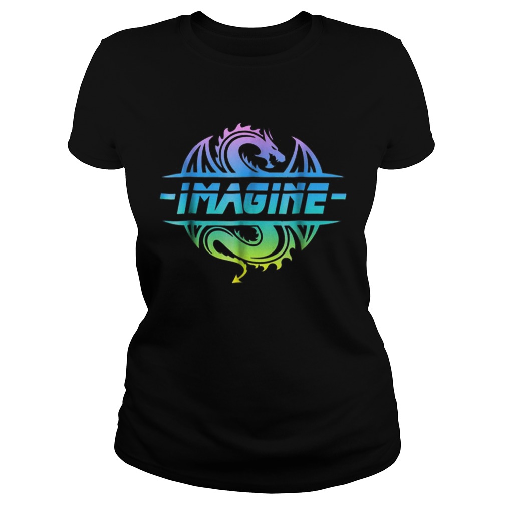 Imagine Fantasy Dragon Tattoo Retro Classic Ladies