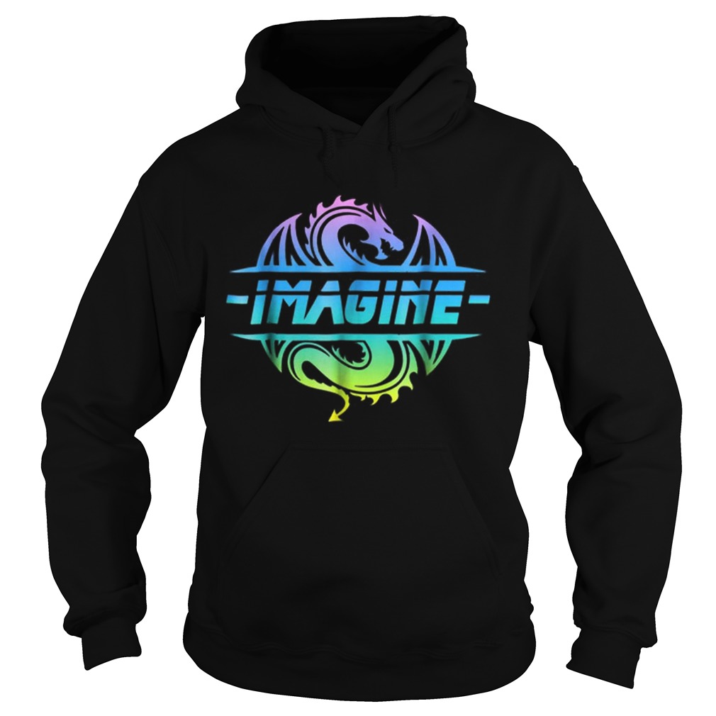 Imagine Fantasy Dragon Tattoo Retro Hoodie