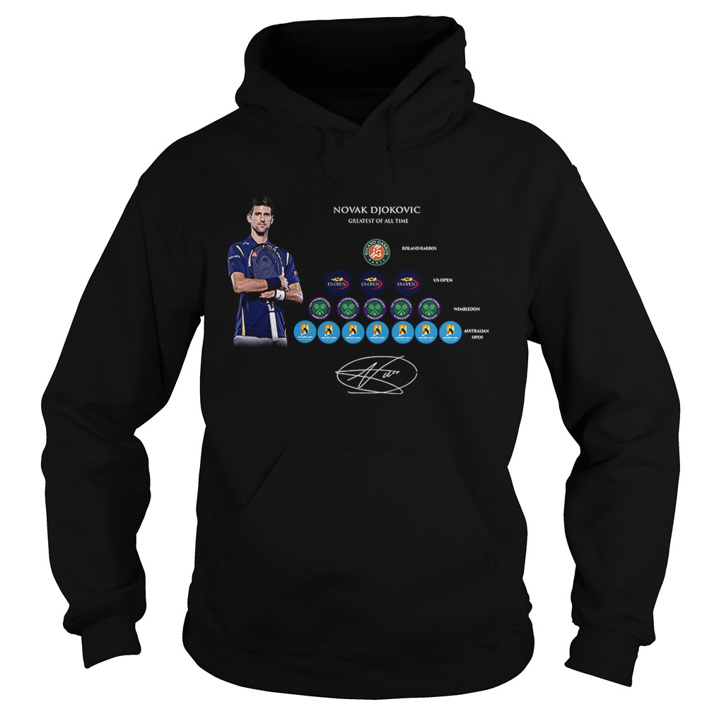 Novak Djokovic 1 Roland Garros 3 Us Open 5 Wimbledon 7 Hoodie