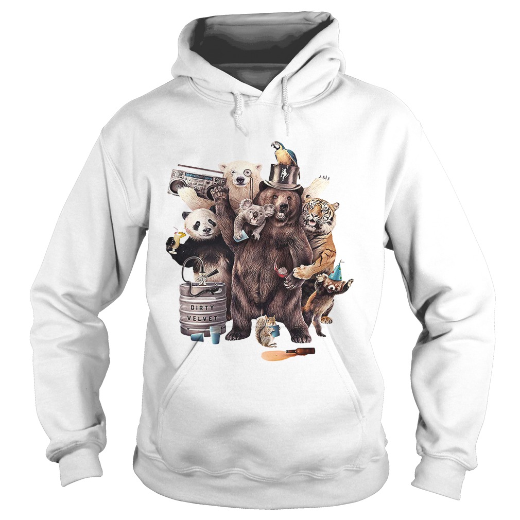 Party Animals panda bear tiger Hoodie