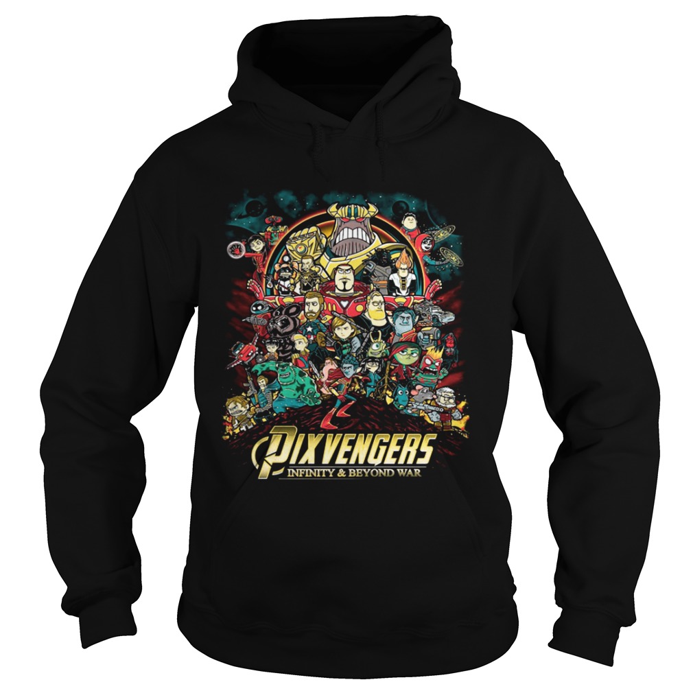 Pixvengers Infinity and Beyond War Pixar Avengers Hoodie