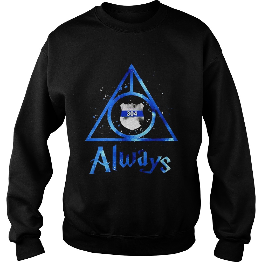 Police Badge Deathly Hallows Always Harry Potter Sweatshirt