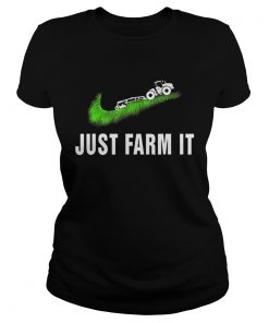 Premium Just Farms It Agrimotor Farmer Nike Logo  Classic Ladies