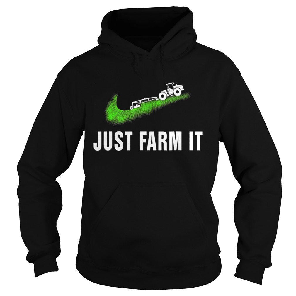 Premium Just Farms It Agrimotor Farmer Nike Logo Hoodie