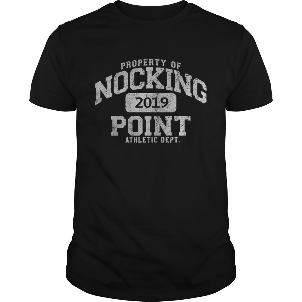 Property of nocking 2019 point athletic dept shirt