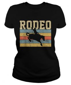 Rodeo Cowboy Wild Horse Riding Western  Classic Ladies