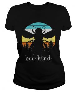 Save The Bees Autumn Sunset Treeline Bee Kind  Classic Ladies