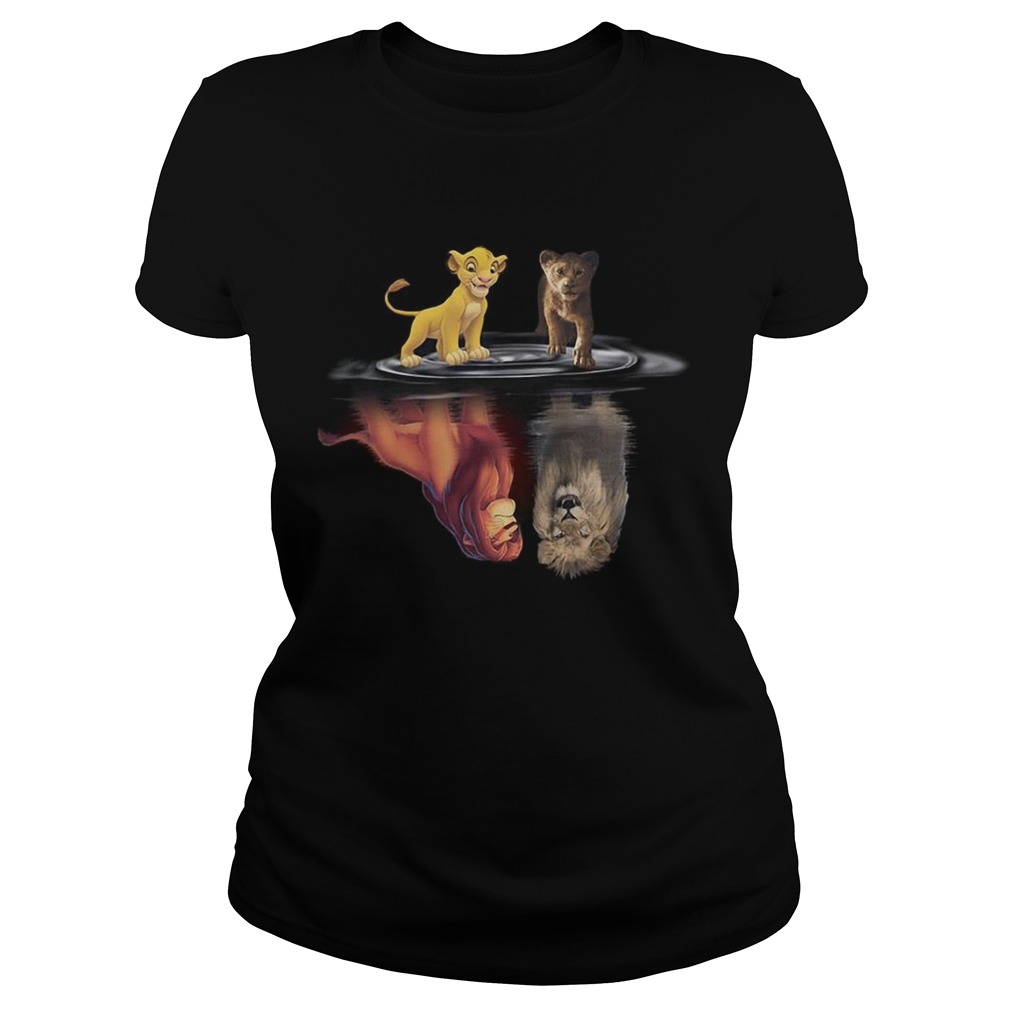 Simba Lion King water mirror reflection Mufasa Classic Ladies