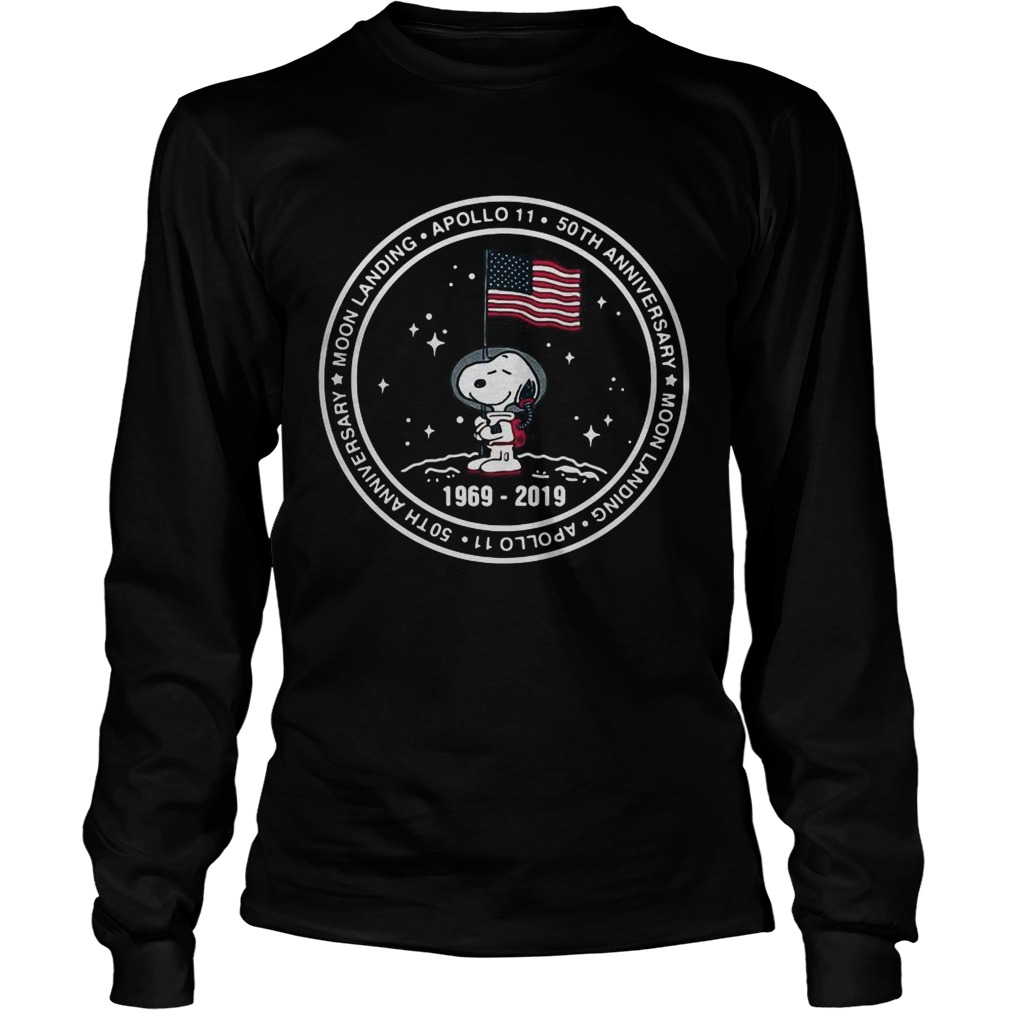Snoopy moon landing Apollo 11 50th Anniversary LongSleeve