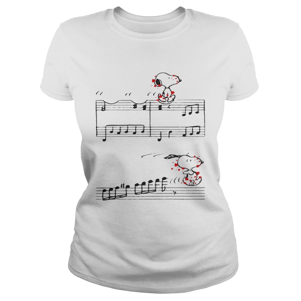 Snoopy noting sheet music Peanuts Classic Ladies