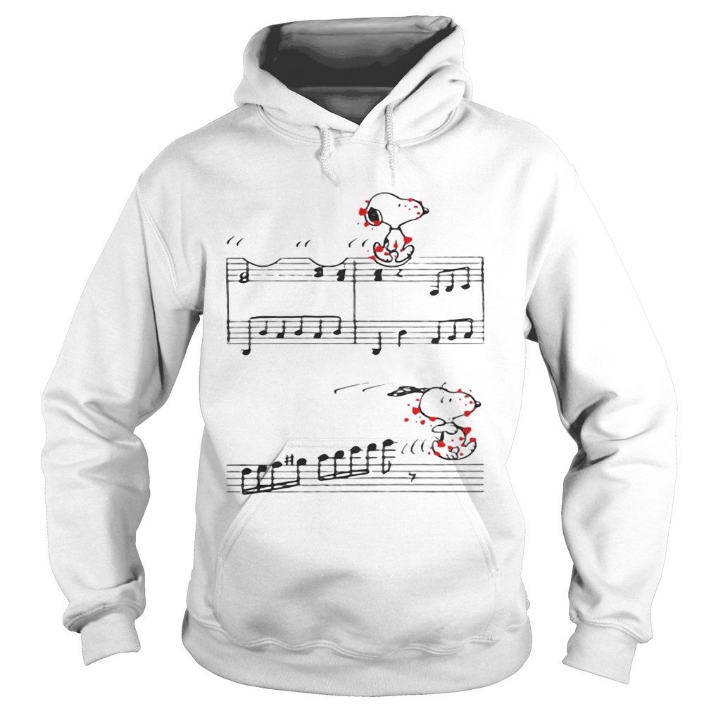 Snoopy noting sheet music Peanuts Hoodie