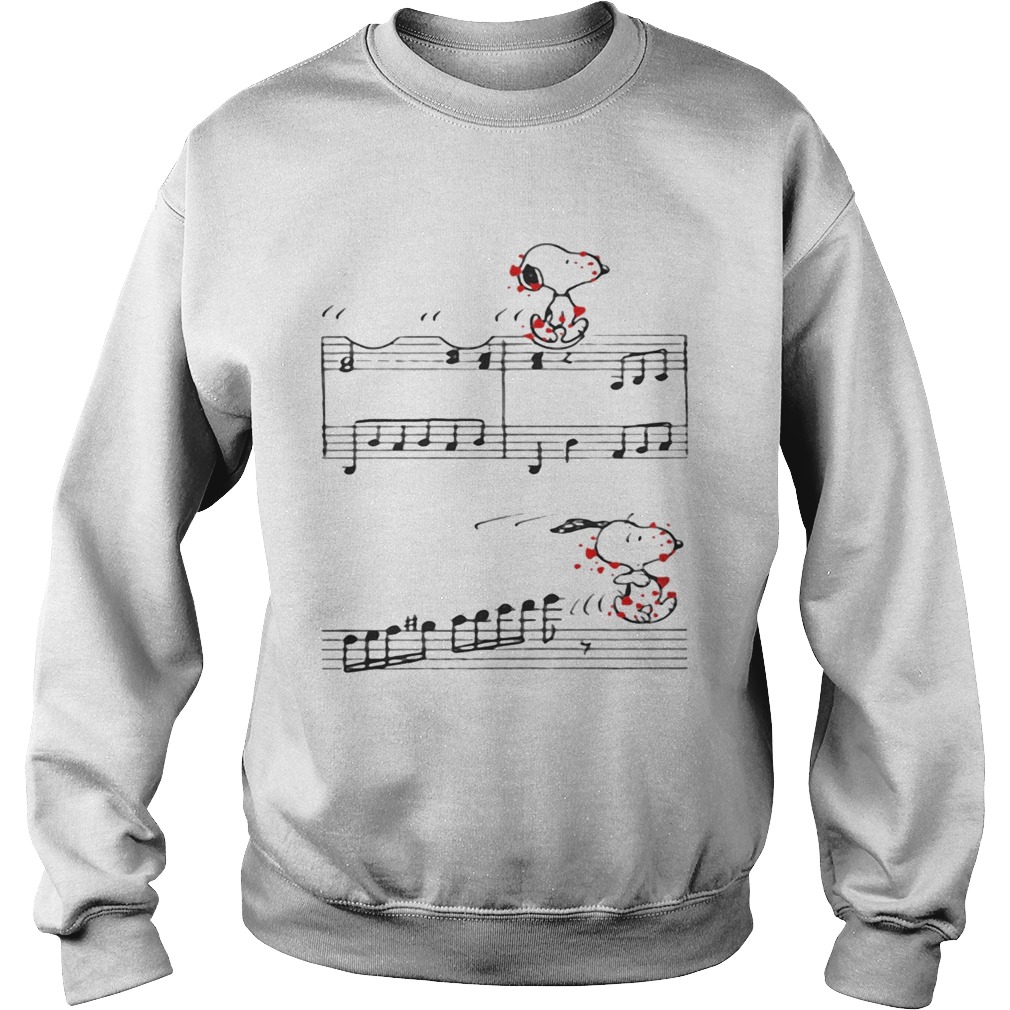 Snoopy noting sheet music Peanuts Sweatshirt