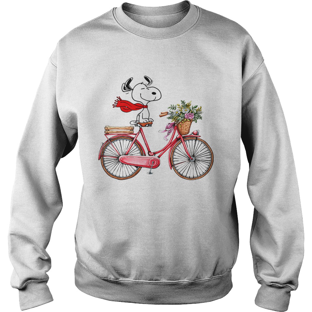Snoopy on the bicycle Sweatshirt
