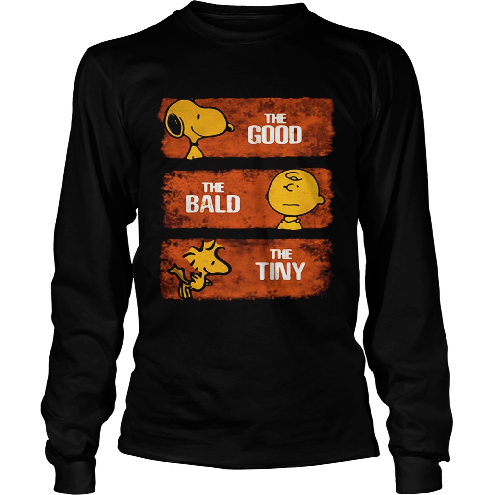 Snoopy the good Charlie Brown the bald Woodstock the tiny LongSleeve